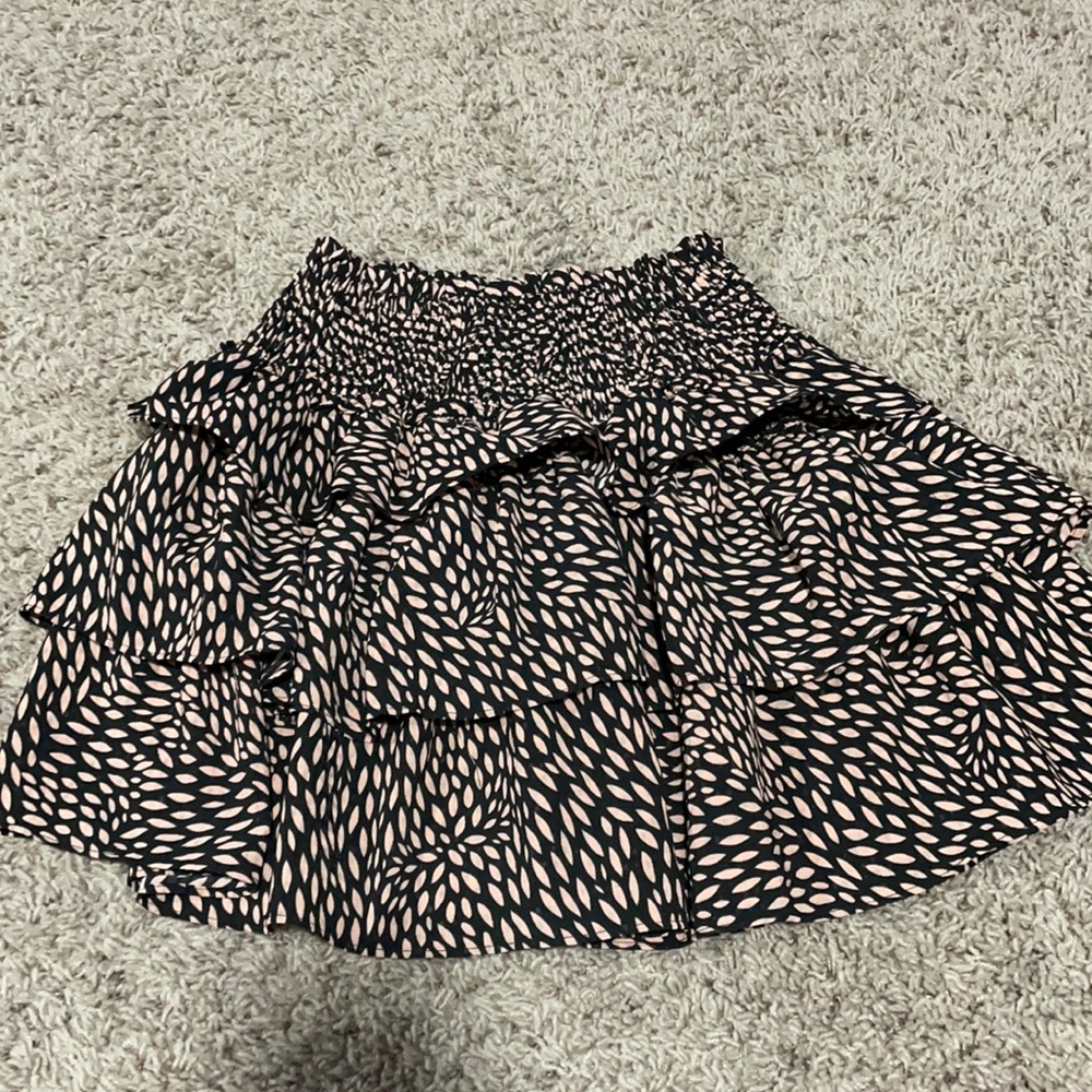 Peach and black skirt